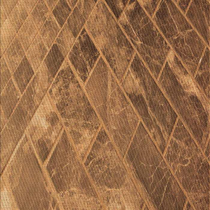 Patterned Saddle Brown Rug, pat3476org