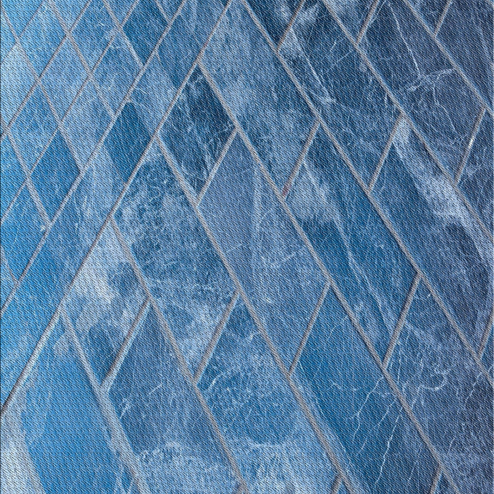 Machine Washable Transitional Crystal Blue Rug, wshpat3476