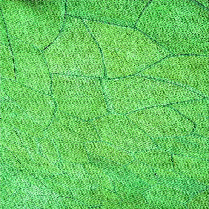 Round Patterned Neon Green Rug, pat3477grn