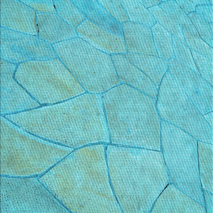 Patterned Dark Turquoise Green Rug, pat3477lblu