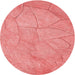 Square Patterned Light Coral Pink Rug, pat3477rd