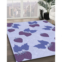 Patterned Blue Rug, pat3478blu