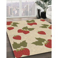 Patterned Khaki Gold Rug, pat3478brn