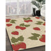 Patterned Khaki Gold Rug in Family Room, pat3478brn