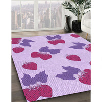 Patterned Orchid Purple Rug, pat3478pur