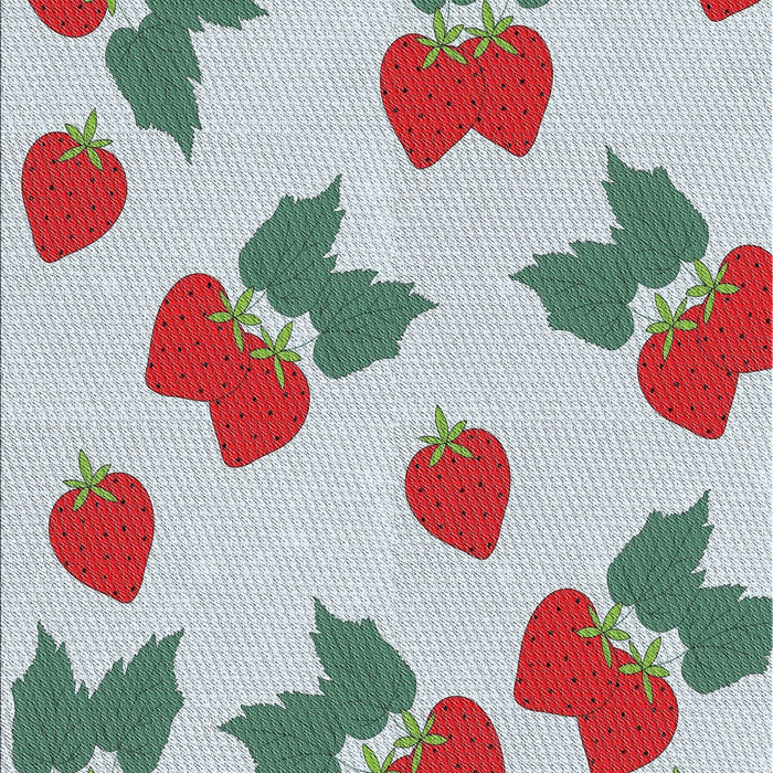 Patterned Pale Blue Novelty Rug, pat3478