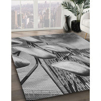 Patterned Cloud Gray Rug, pat3479gry