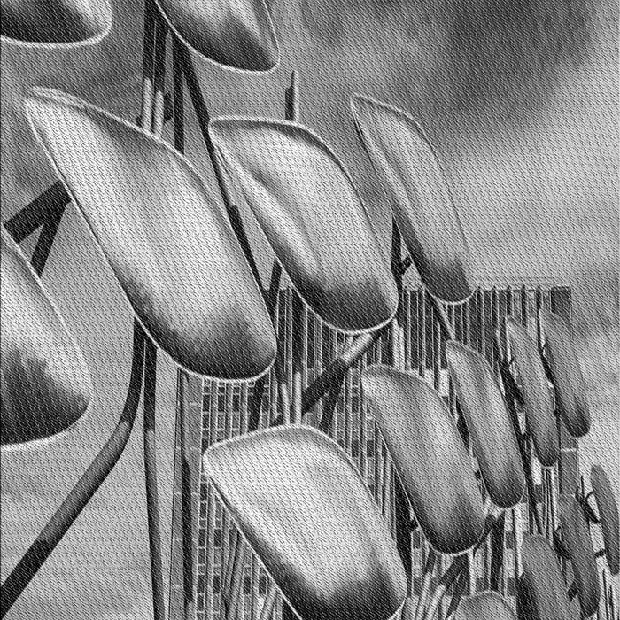 Machine Washable Transitional Cloud Gray Rug, wshpat3479gry