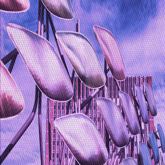 Patterned Amethyst Purple Rug, pat3479pur