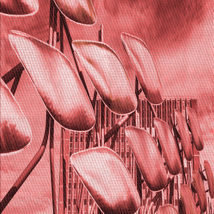 Patterned Red Rug, pat3479rd