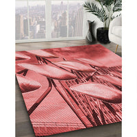 Patterned Red Rug, pat3479rd