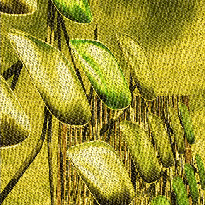 Patterned Oak Brown Rug, pat3479yw