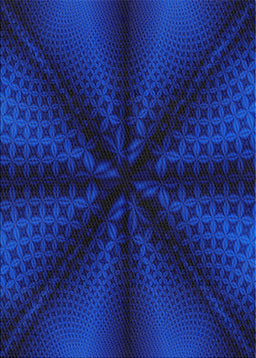 Patterned Blue Novelty Rug, pat347