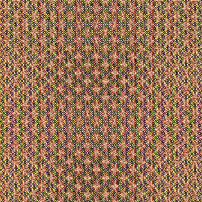 Round Patterned Brown Red Rug, pat348brn