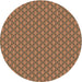 Square Patterned Brown Red Rug, pat348brn