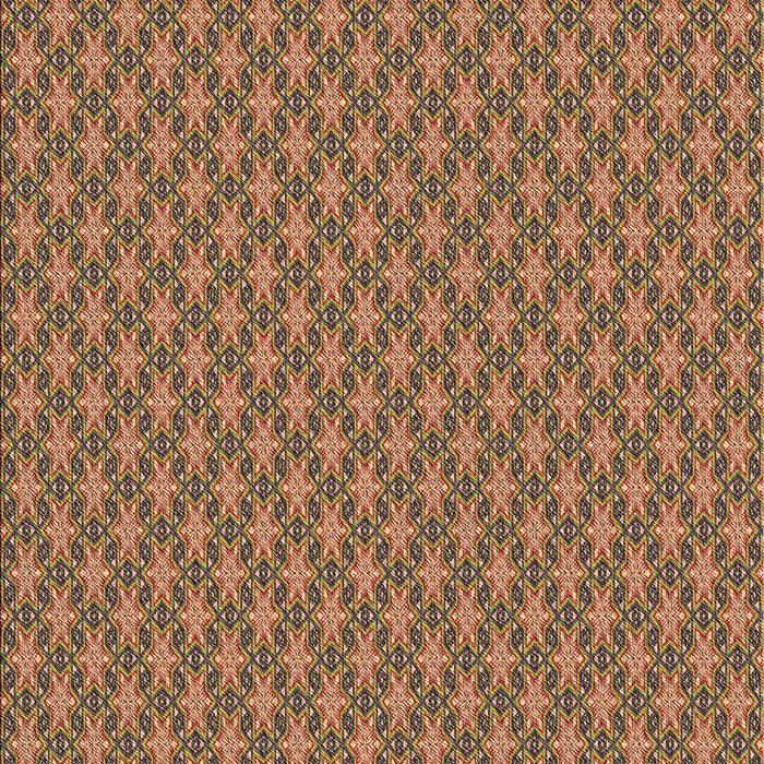 Machine Washable Transitional Brown Red Rug, wshpat348brn