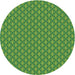 Square Patterned Green Rug, pat348grn