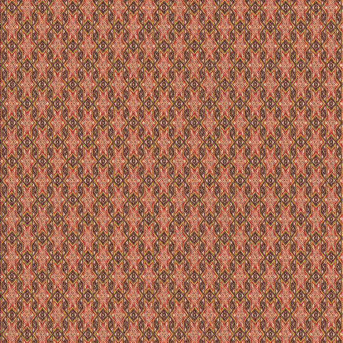 Patterned Orange Gold Rug, pat348org