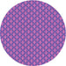 Square Patterned Purple Rug, pat348pur