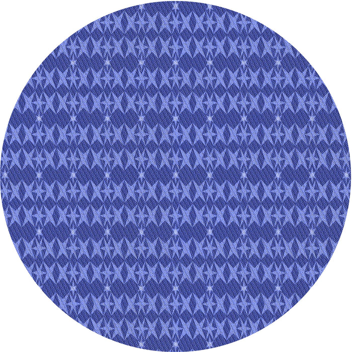 Square Patterned Sky Blue Rug, pat3480blu