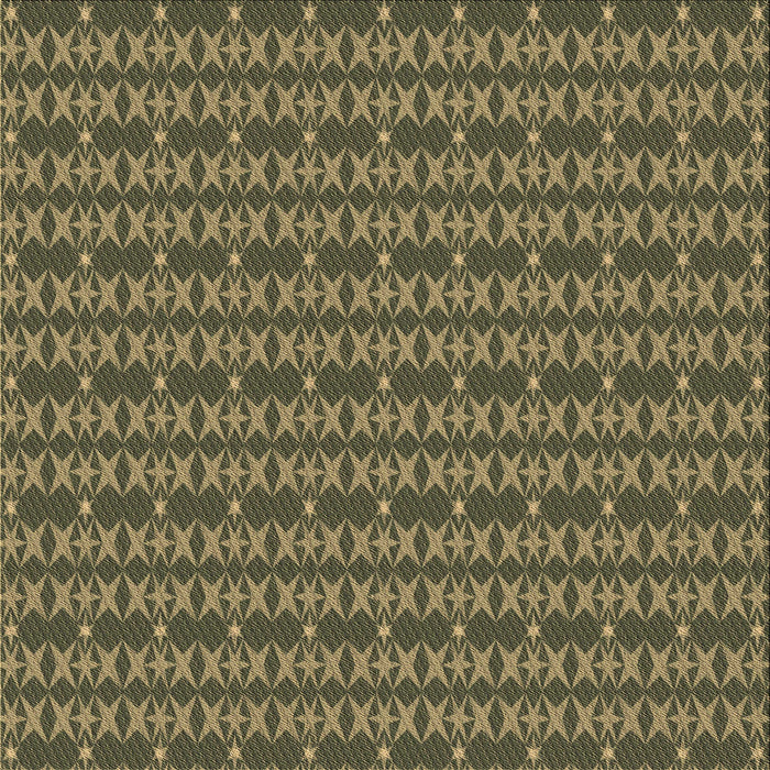 Round Patterned Army Green Rug, pat3480brn