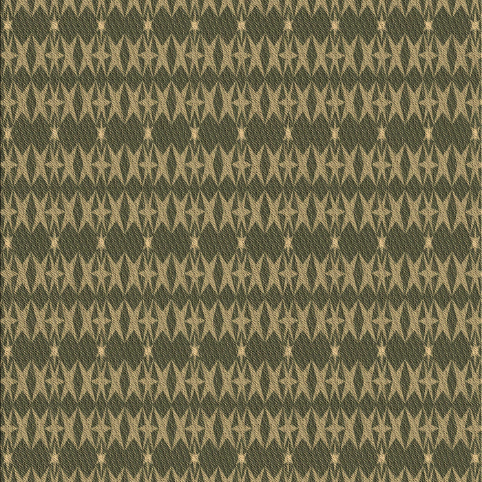 Machine Washable Transitional Army Green Rug, wshpat3480brn