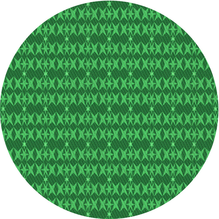 Square Patterned Green Rug, pat3480grn