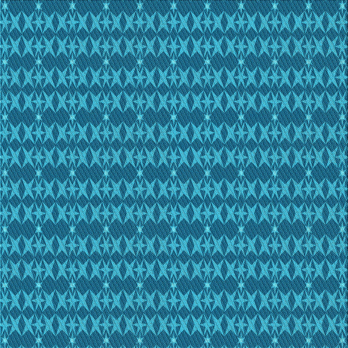 Round Machine Washable Transitional Blue Rug, wshpat3480lblu