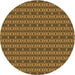 Square Patterned Dark Bronze Brown Rug, pat3480org