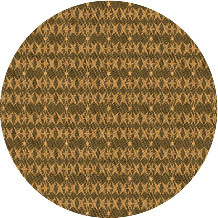 Square Machine Washable Transitional Dark Bronze Brown Rug in a Living Room, wshpat3480org