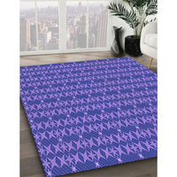 Patterned Purple Rug, pat3480pur