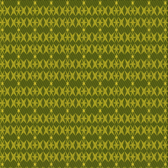 Round Patterned Green Rug, pat3480yw