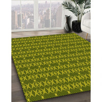 Patterned Green Rug, pat3480yw