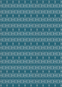 Machine Washable Transitional Teal Green Rug, wshpat3480