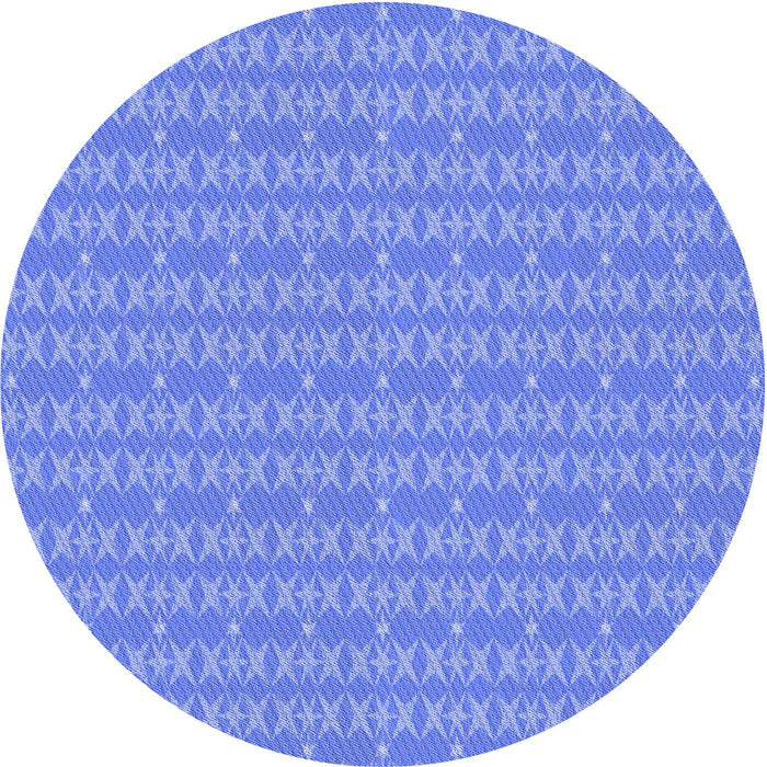 Square Patterned Sky Blue Rug, pat3481blu