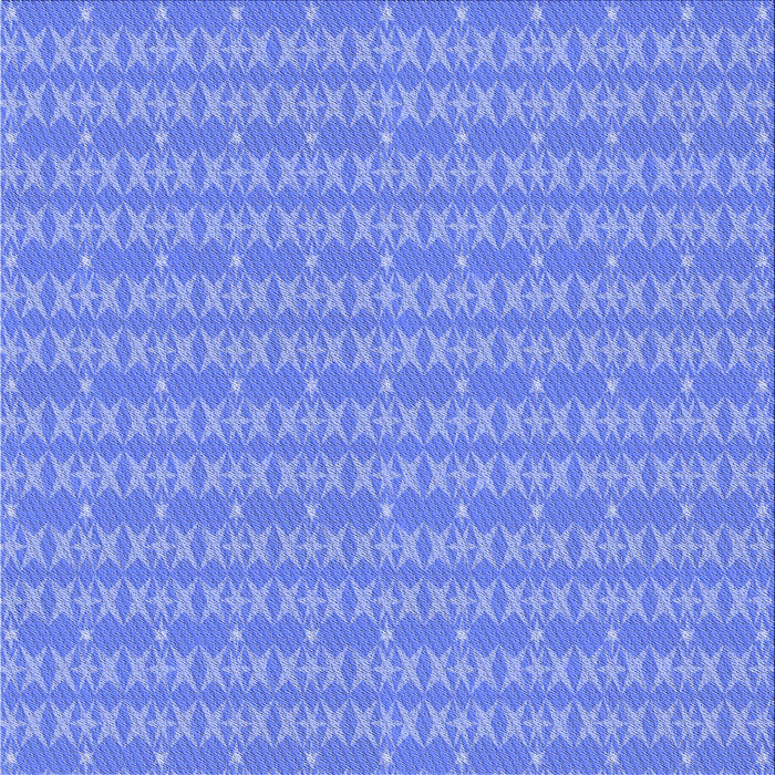 Round Patterned Sky Blue Rug, pat3481blu