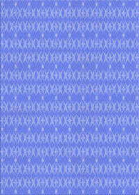 Machine Washable Transitional Sky Blue Rug, wshpat3481blu
