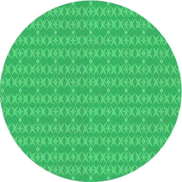 Square Patterned Neon Green Rug, pat3481grn