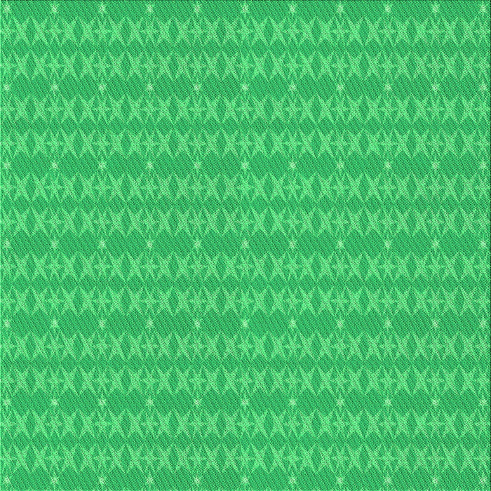 Round Patterned Neon Green Rug, pat3481grn