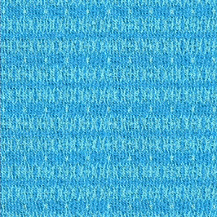 Patterned Bright Cyan Blue Rug, pat3481lblu