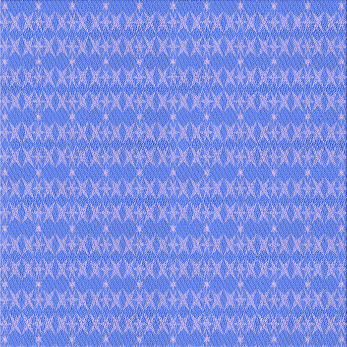 Round Patterned Sky Blue Rug, pat3481pur