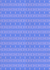 Machine Washable Transitional Sky Blue Rug, wshpat3481pur
