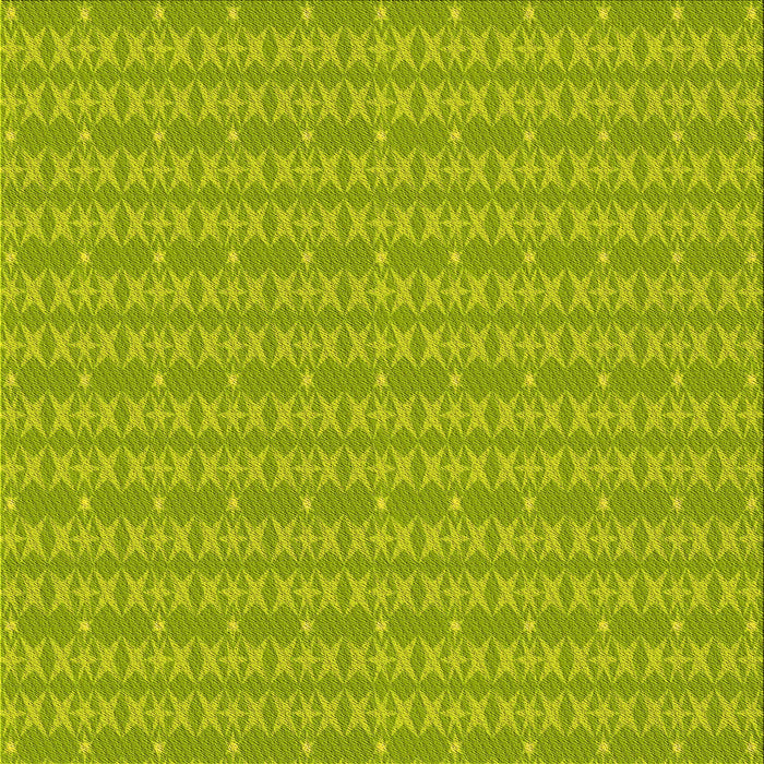 Round Patterned Neon Yellow Green Rug, pat3481yw