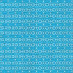 Square Patterned Deep Sky Blue Novelty Rug, pat3481