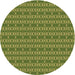 Square Patterned Pistachio Green Rug, pat3482brn