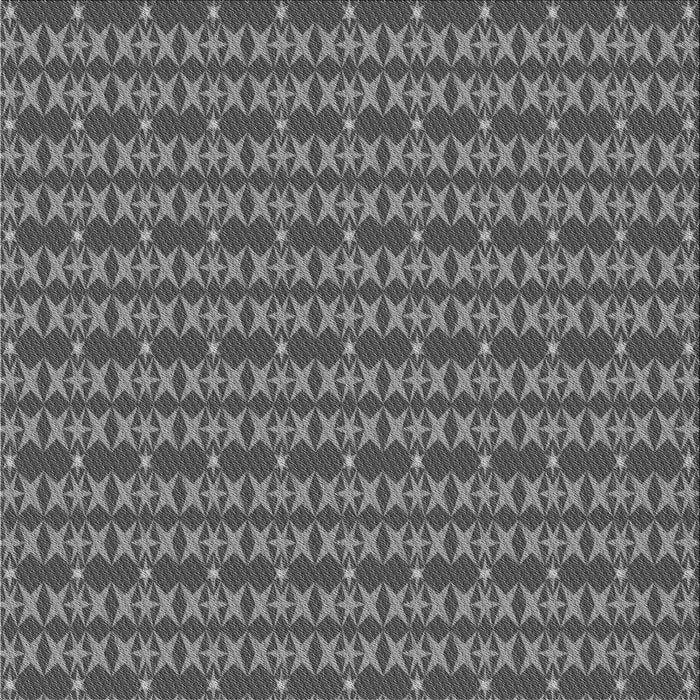 Round Patterned Black Rug, pat3482gry