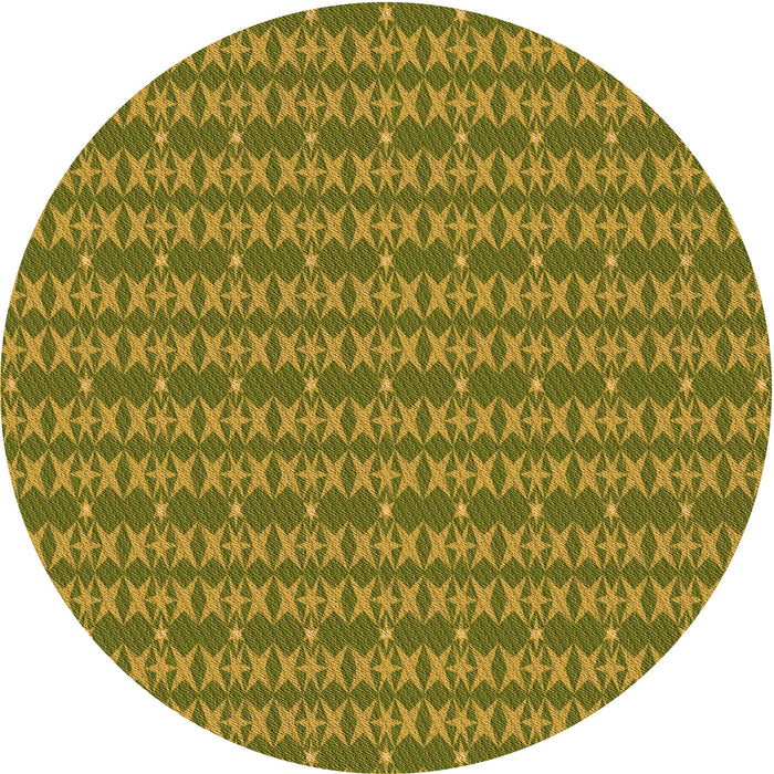 Square Patterned Oak Brown Rug, pat3482org