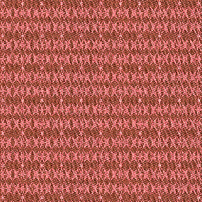 Round Patterned Red Rug, pat3482rd