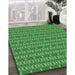 Machine Washable Transitional Green Rug in a Family Room, wshpat3482