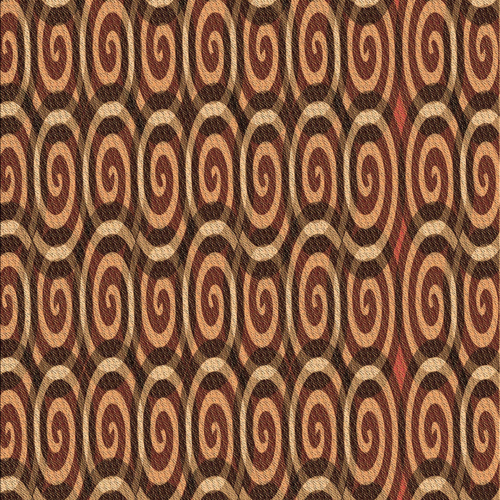 Patterned Orange Rug, pat3483brn